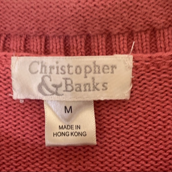 Christopher & Banks | Rolled Collar Heart Sweater - Picture 2 of 6